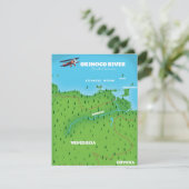 Orinoco Rivier Zuid-Amerikaanse Kaart (Staand voorkant)