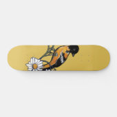 Oriole Bird Daisy Flower Natuur Art Persoonlijk Skateboard (Horizontaal)