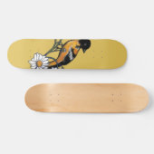 Oriole Bird Daisy Flower Natuur Art Persoonlijk Skateboard (Horizontaal)