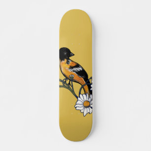 Oriole Bird Daisy Flower Natuur Art Persoonlijk Skateboard