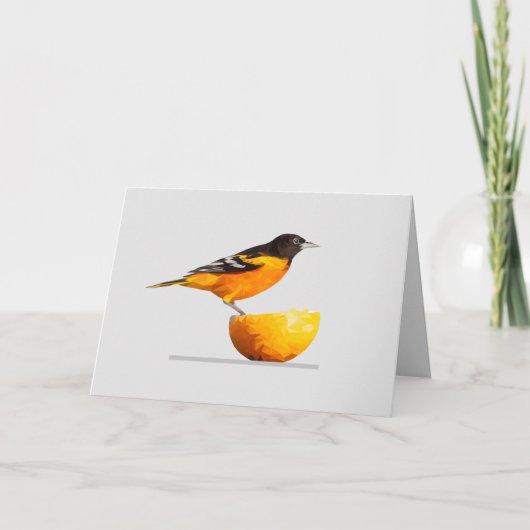 Oriole Bird Lover's Wenskaart Kaart (Voorkant)