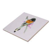 Oriole Bird met driehoekige Waterverf schilderen Tegeltje (Zijkant)