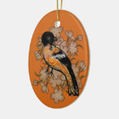 Oriole Bird Watcher Natuur Art Keramisch Ornament (Links)