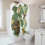 Oriole Birds Wildlife Nest Audubon Showgordijn Douchegordijn (In situ)