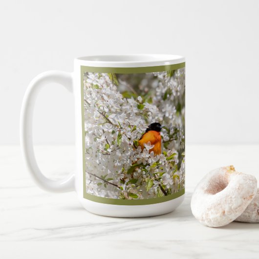 Oriole en Dogwood Koffiemok (Met donut)