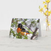 Oriole foto kaart (Gele Bloem)