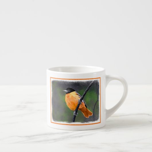 Oriole Painting - Oorspronkelijke vogelkunst Espresso Kop (Rechts)