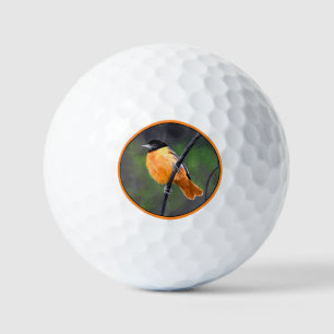 Oriole Painting - Oorspronkelijke vogelkunst Golfballen