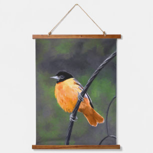 Oriole Painting - Oorspronkelijke vogelkunst Hangend Wandkleed
