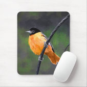 Oriole Painting - Oorspronkelijke vogelkunst Muismat (Met muis)