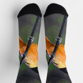 Oriole Painting - Oorspronkelijke vogelkunst Sokken (Top)