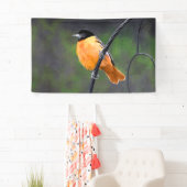 Oriole Painting - Oorspronkelijke vogelkunst Spandoek (Insitu)