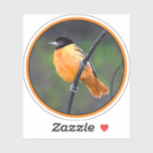 Oriole Painting - Oorspronkelijke vogelkunst Sticker (Vel)