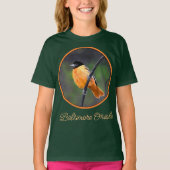 Oriole Painting - Original Bird Art T-Shirt (Voorkant)