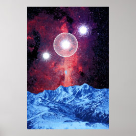 Orion Belt Stars Galaxy Fantasy Poster