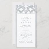 Orion Blau Elegante Klassieke Kathedraal Bruiloft (Voorkant)