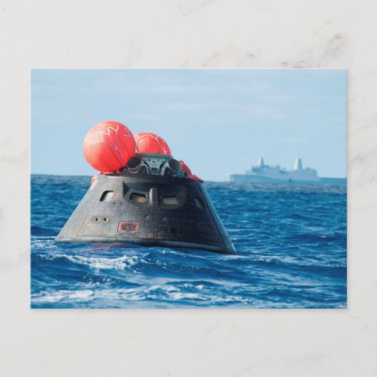 Orion Capsule Spacecraft Ocean Recovery Briefkaart (Voorkant)
