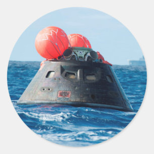 Orion Capsule Spacecraft Ocean Recovery Ronde Sticker