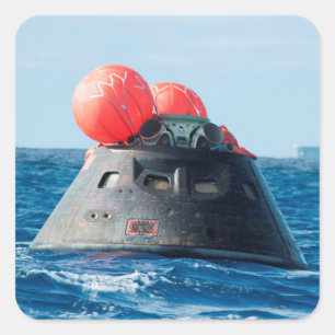 Orion Capsule Spacecraft Ocean Recovery Vierkante Sticker