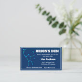 Orion Constellation Any Business Visitekaartje (Staand voorkant)