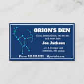 Orion Constellation Any Business Visitekaartje (Voorkant)