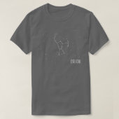 Orion Constellation Astronomie Design T-shirt (Design voorkant)