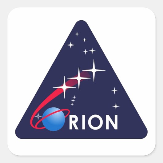 Orion Crew Module Vierkante Sticker (Voorkant)