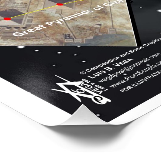 Orion - Dragon Temple Star kaart Perfect Poster (Hoek)