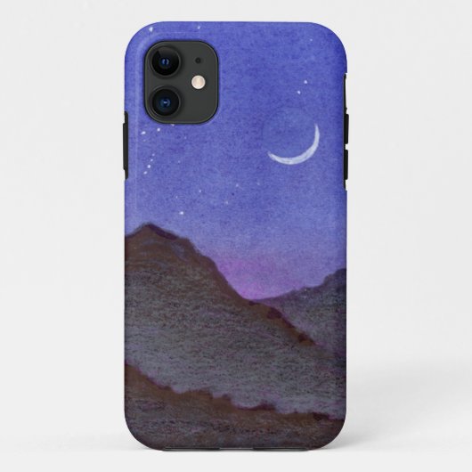 Orion- en Crescent Moon Mountains Case-Mate iPhone Case (Achterkant)