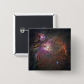 Orion Nebula 2 Vierkante Button 5,1 Cm (Voorkant /achterkant)