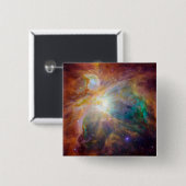 Orion Nebula 3 Vierkante Button 5,1 Cm (Voorkant /achterkant)