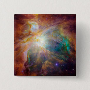 Orion Nebula 3 Vierkante Button 5,1 Cm