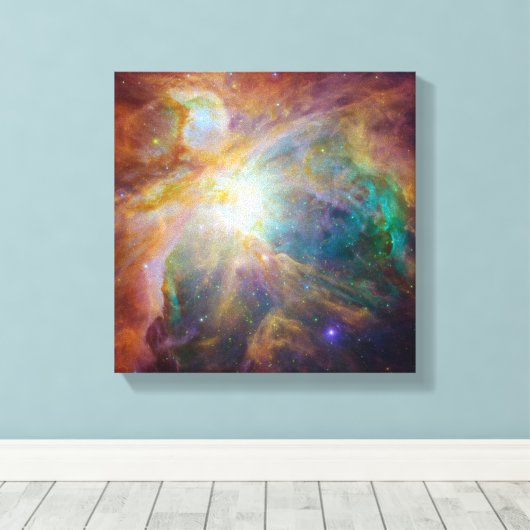 Orion Nebula Astronomie Foto Canvas Afdruk (Insitu (Houten vloer))