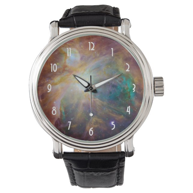 Orion Nebula Astronomie Foto Horloge (Voorkant)
