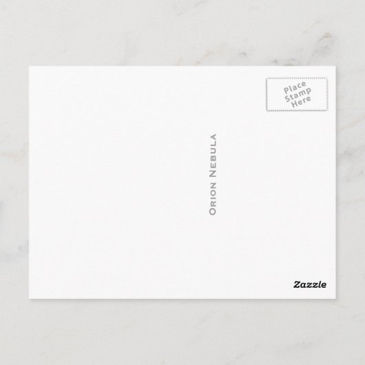 Orion Nebula Briefkaart (Achterkant)
