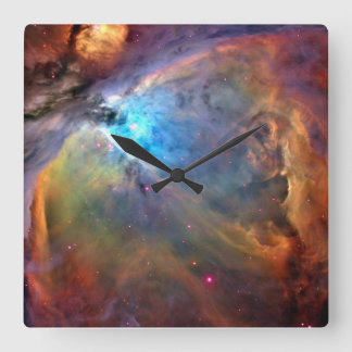 Orion Nebula Clock Vierkante Klok