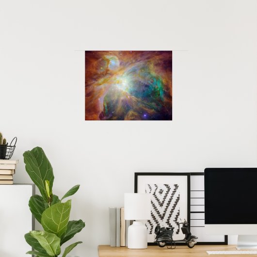 Orion Nebula Composiet Poster (Thuiskantoor)