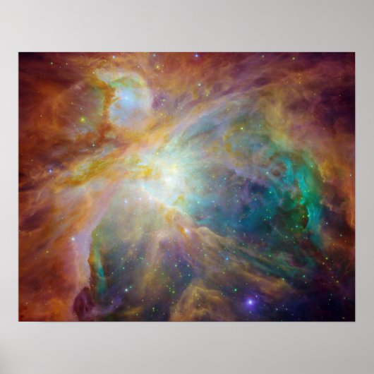 Orion Nebula Composiet Poster (Voorkant)