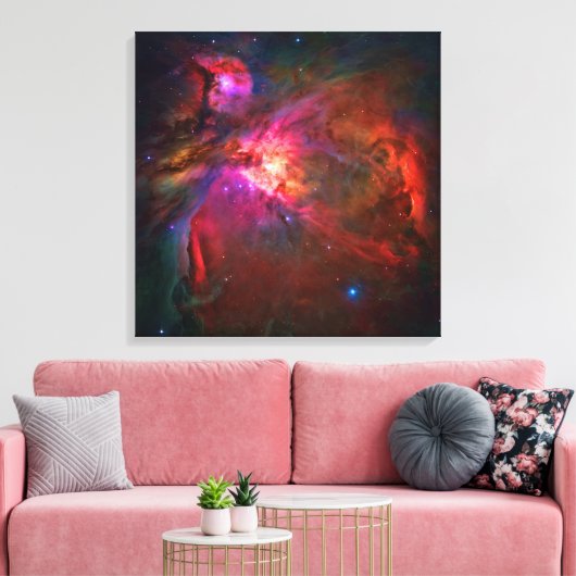 Orion Nebula en Trapezium Stars Canvas Afdruk (Insitu (Woonkamer))