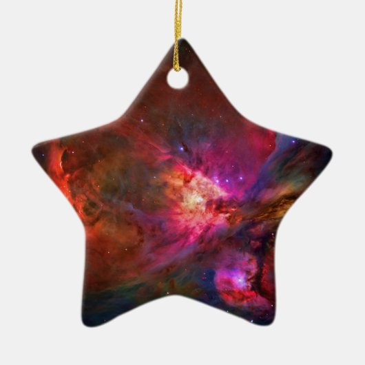Orion Nebula en Trapezium Stars Keramisch Ornament (Voorkant)