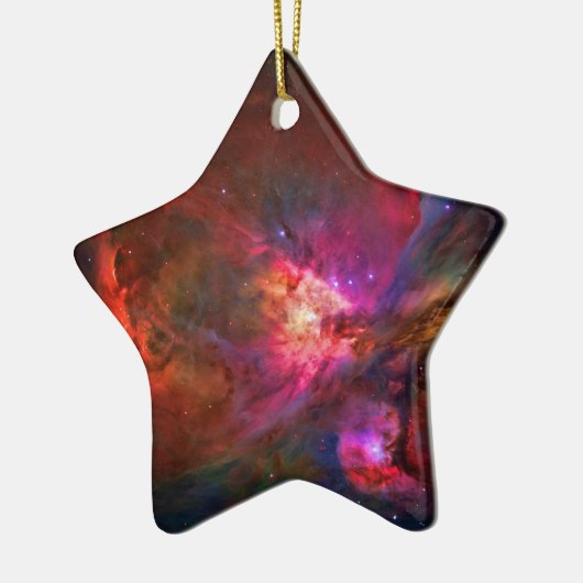 Orion Nebula en Trapezium Stars Keramisch Ornament (Links)