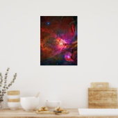 Orion Nebula en Trapezium Stars Poster (Keuken)