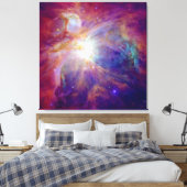 Orion Nebula Fuschia Pink NASA Canvas Afdruk (Insitu (Slaapkamer))