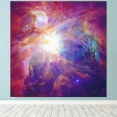 Orion Nebula Fuschia Pink NASA Canvas Afdruk (Insitu (Houten vloer))