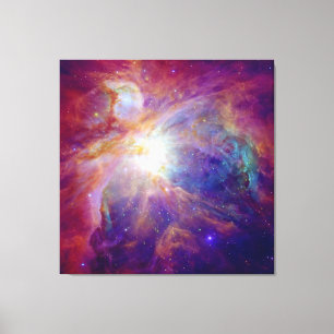 Orion Nebula Fuschia Pink NASA Canvas Afdruk