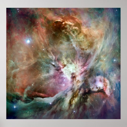 Orion Nebula Hubble Space Telescope Poster (Voorkant)