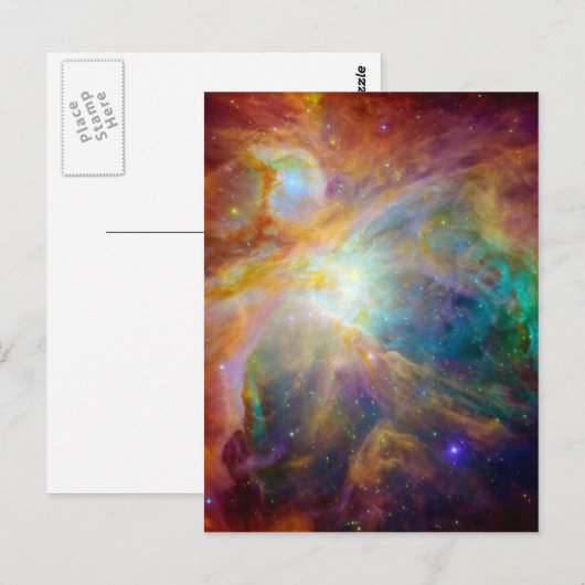 Orion Nebula Hubble Spitzer Space Briefkaart (Voorkant / Achterkant)