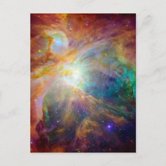 Orion Nebula Hubble Spitzer Space Briefkaart (Voorkant)
