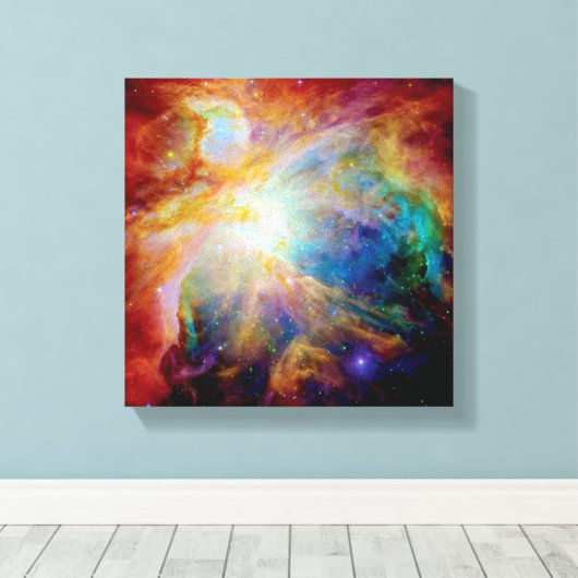 Orion Nebula Hubble Spitzer Telescope Space Canvas Afdruk (Insitu (Houten vloer))