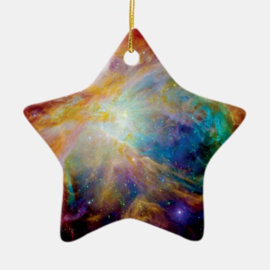 Orion Nebula Hubble Spitzer Telescope Space Keramisch Ornament (Voorkant)